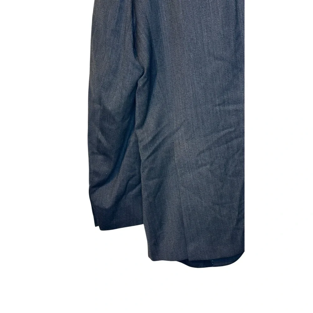 Hart Schaffner Marx Men's Blazer Classic Double Vent 2-Button Lined Gray Sz. 46L